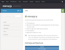 Tablet Screenshot of mirrorjs.com